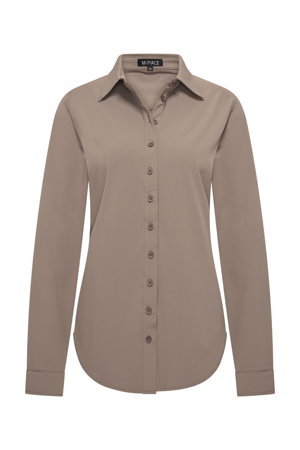 Mi Piace – Blouse Lange Mouw – Falcon