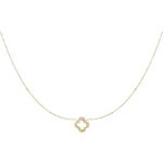 Necklace – Diamond Clover – Gold