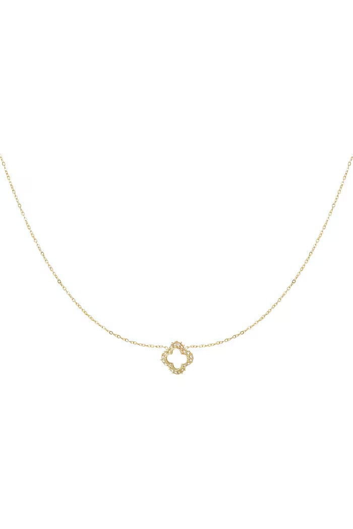 Necklace – Diamond Clover – Gold