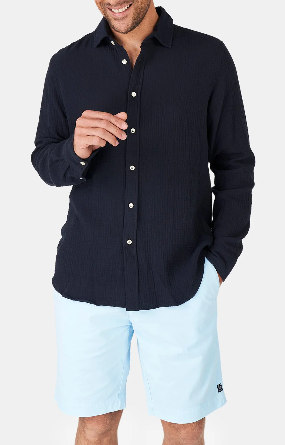 Chemise manches longues – Gaze de coton