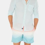 Chemise Voile de Coton Azur