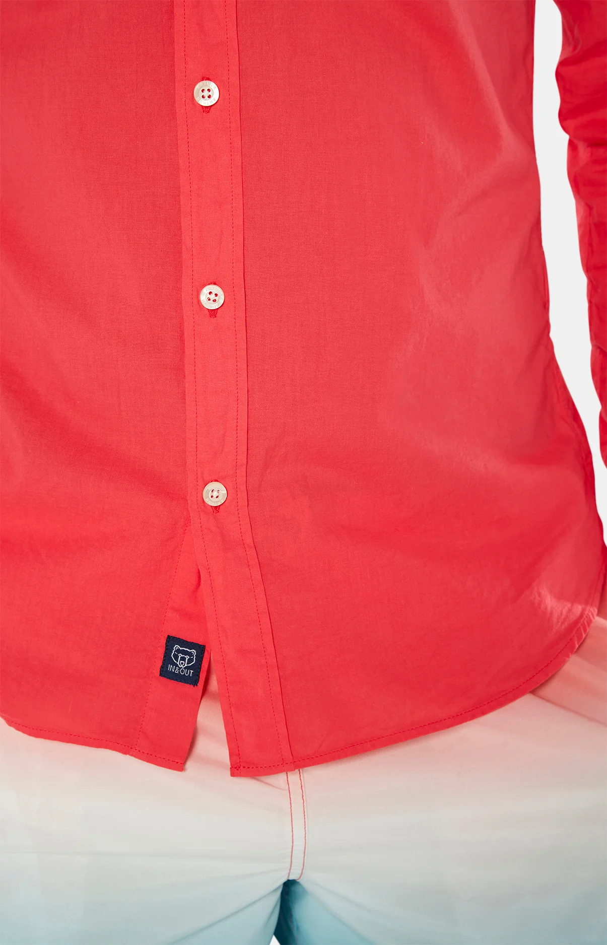 Chemise Voile de Coton Rouge - Afbeelding 6